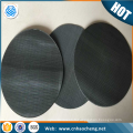Remplacement 12 * 64 maille hollandaise armure noir fil de tissu filtre disques pour extrudeuse plastique machine de recyclage en plastique
